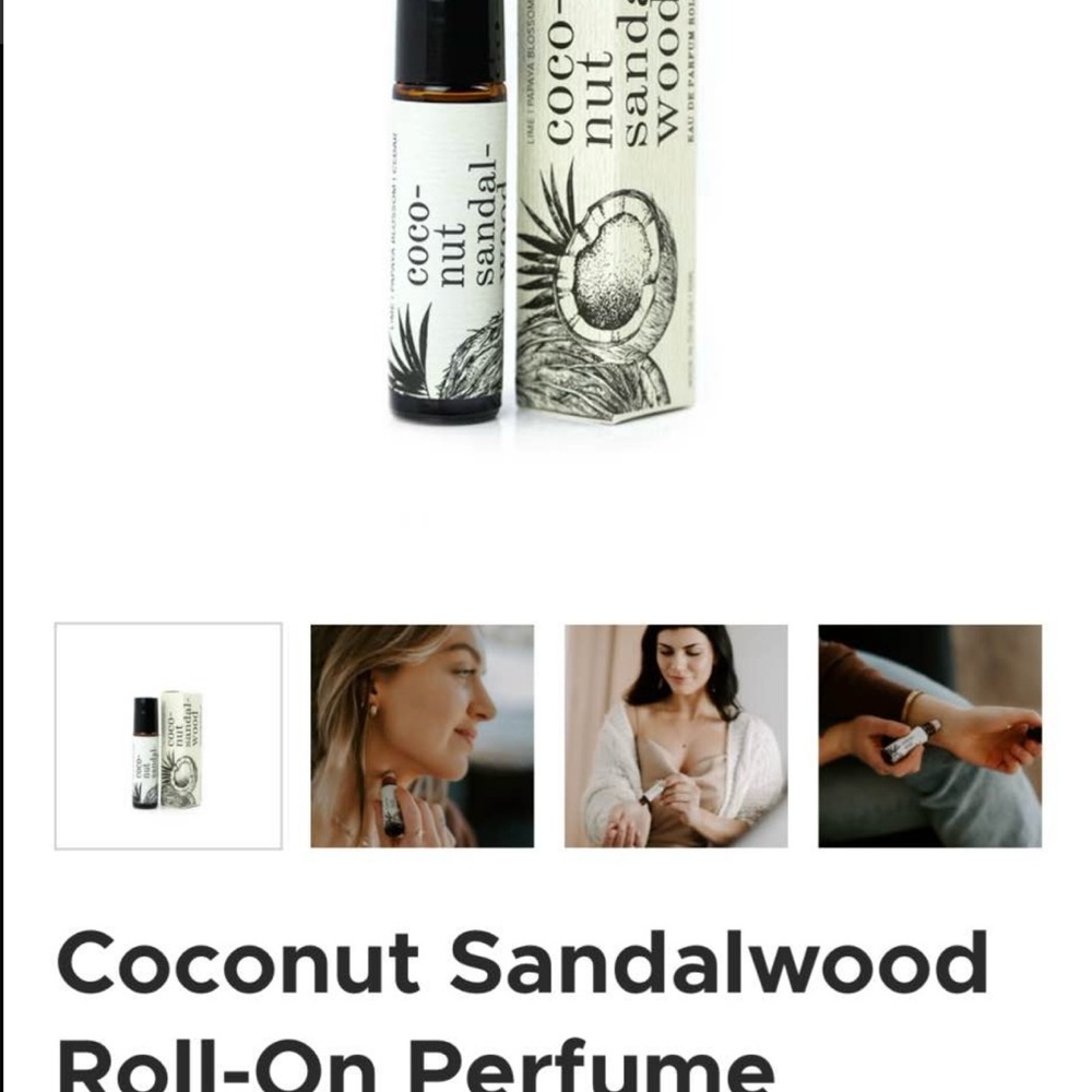 Coconut Sandalwood Roll-On Perfume